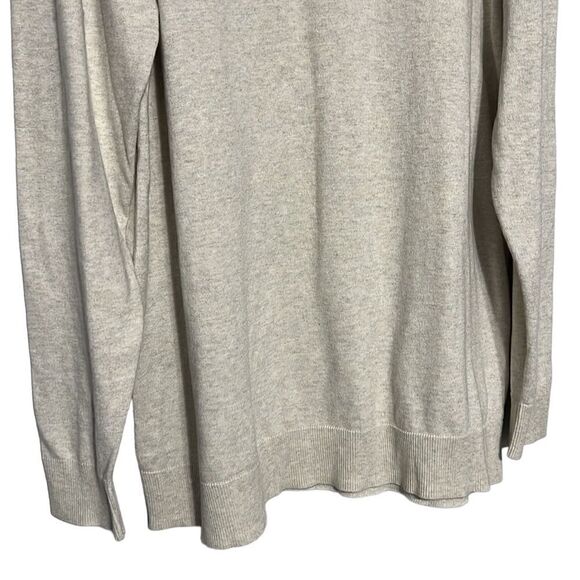 Crewneck Sweater Men’s XXL Tall Old Navy Gray Long Sleeve Pullover Cotton Blend - Picture 4 of 7